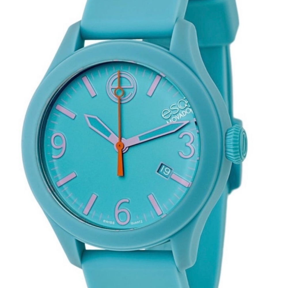 ESQ Movado ONE Unisex Watch 36MM Silicone Steel Swiss Movement Quartz